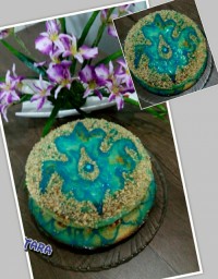 کیک با تزیین بریلو