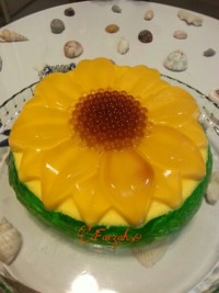 ژله طرح آفتابگردان