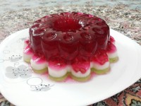 ژله انار سه رنگ