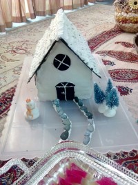 کیک کلبه برفی