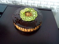 کیک پرتقالی با روکش گاناش عالی لایک یادتون نره!!!!