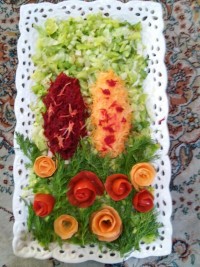 تزئین سالاد