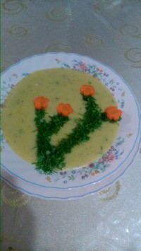 سوپ کرم سیب زمینی فرانسوی