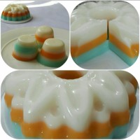 ژله انار سه رنگ