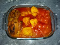 خورش بادمجان با مرغ