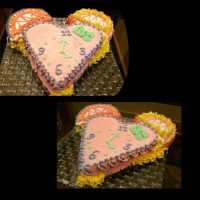 کیک شیفون با روکش خامه