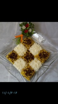 تزیین پلوعدسی