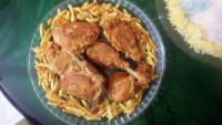 مرغ سوخاری با سس پرتقال