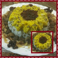 عدس پلو قالبی