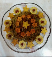 اسپاگتی با عطر ریحان