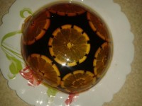 ژله پرتقال با طعم تمشک