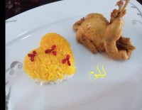 خوراک بلدرچین با سس پرتقال