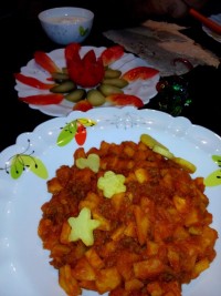 گوشت سرخ شده با فلفل دلمه