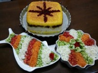 ته چین مرغ ۲ طبقه
