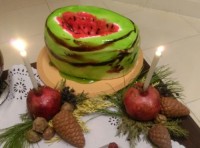 کیک هندوانه شب یلدا