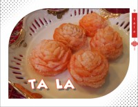 تزیین سبزیجات. ..گلهای هویج بلوری