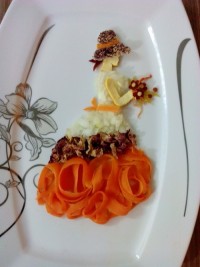 تزیین بشقاب