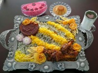 باقالی پلو با مرغ