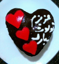 کیک شکلاتی با فوندانت شکلاتی