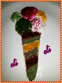 کیک ماست با سبزیجات معطر