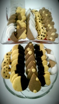 بیسکویت دو رنگ