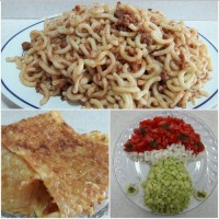 ماکارونی .. ته دیگ .. سالاد شیرازی قارچ ..