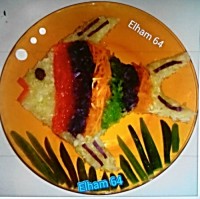 سالادی از سبزجات مختلف