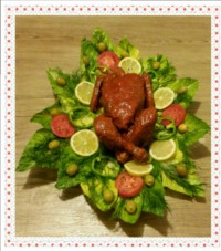 مرغ ترش شکم پر به سبک خودم