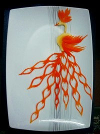 یه تزیین ساده با هویج و سیب