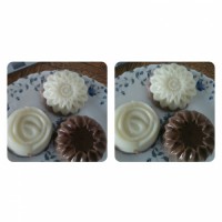 دسر مکعبی من که ایندفعه تو قالب ریختم .اقعا خوشمزست