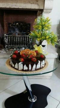 کیک تولد با رویه گاناش