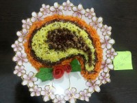 تزیین عدس پلو..