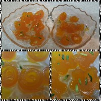 اینم مربای کدو تنبل من به شکل رز وقالبی