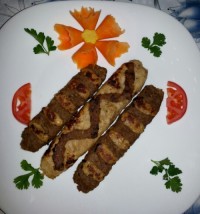 کوبیده مرغ و گوشت