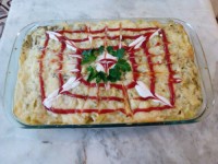 گراتین مرغ پاستا