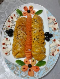 اشترودل مرغ و قارچ