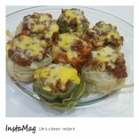 ماکارونی آشیانه ای من خیلی خوب شده بود امیدوارم لایک بخوره