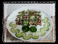 تزیین خیار ماست