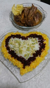 چلو گوشت بوقلمون