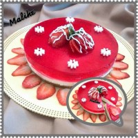 چیزکیک توت فرنگی روز عشق
