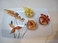 سالاد انگور سیب وکیوی