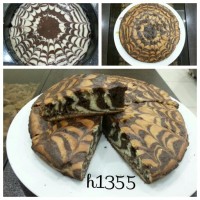 زبرا کیک (کیک دو رنگ)