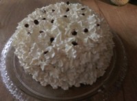 کیک با روکش خامه