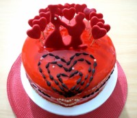 کیک ولنتاین من