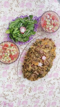 دمی سبزیجات با گوشت