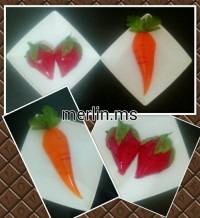 ژله توت فرنگی ژاپنی