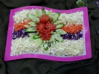 تزیین ساده سالاد