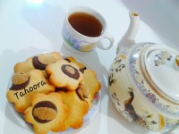 بیسکوییت دو رنگ مدل خرس پاندا