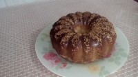 کیک کنجدی با طعم هل