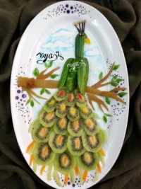 تزیین بشقاب میوه